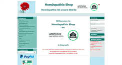 Desktop Screenshot of homoeopathie-globuli-shop.de